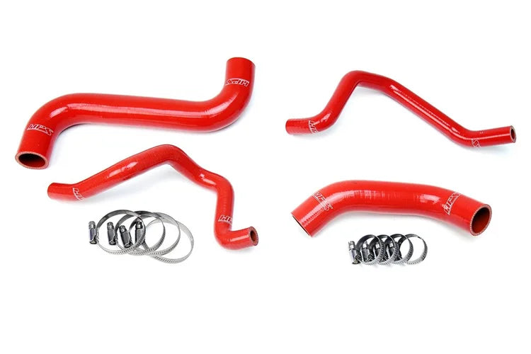 57-1734-RED HPS Red Reinforced Silicone Radiator + Heater Hose Kit 2006-2007 Impreza 2.5L Non Turbo Left Hand Drive