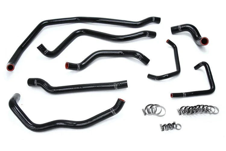 57-1666-BLK HPS Black Reinforced Silicone Radiator Coolant Hose Kit for 2014-2018 Polaris Rzr Xp 1000