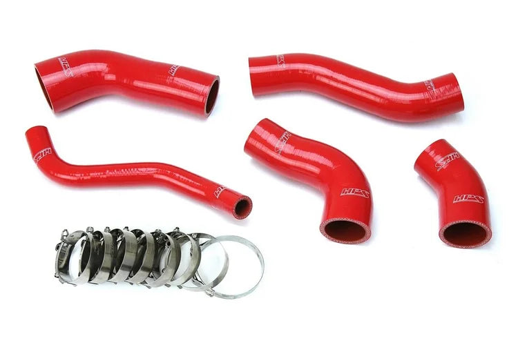 57-1629-RED HPS Red Reinforced Silicone Intercooler Hose Kit for Hyundai 2013-2017 Veloster 1.6L Turbo
