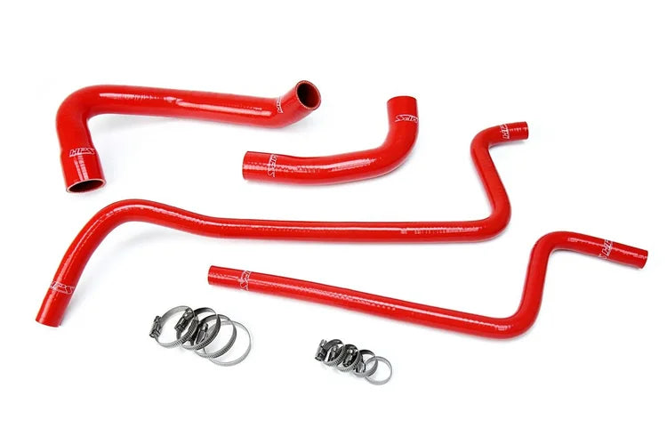 57-1689-RED HPS Red Silicone Radiator + Heater Hose Kit for Jeep 2000-2001 Wrangler Tj 4.0L Left Hand Drive