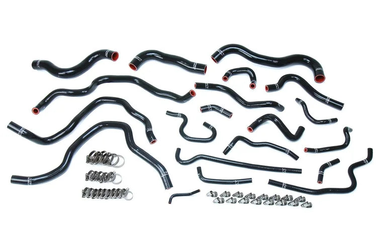 57-1607-BLK HPS Black Reinforced Silicone Radiator Heater Coolant Hose Kit for Honda 2016-2018 Civic 2.0L Non Turbo