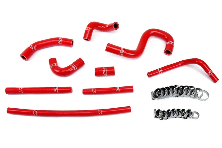 57-1798-RED HPS Red Silicone Heater Coolant Hose Kit for 1996-2002 Toyota 4RUNNER 3.4L V6 5VZ-FE with Rear Heater
