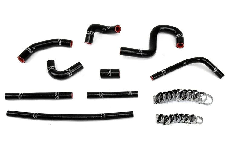 57-1798-BLK HPS Black Silicone Heater Coolant Hose Kit for 1996-2002 Toyota 4RUNNER 3.4L V6 5VZ-FE with Rear Heater