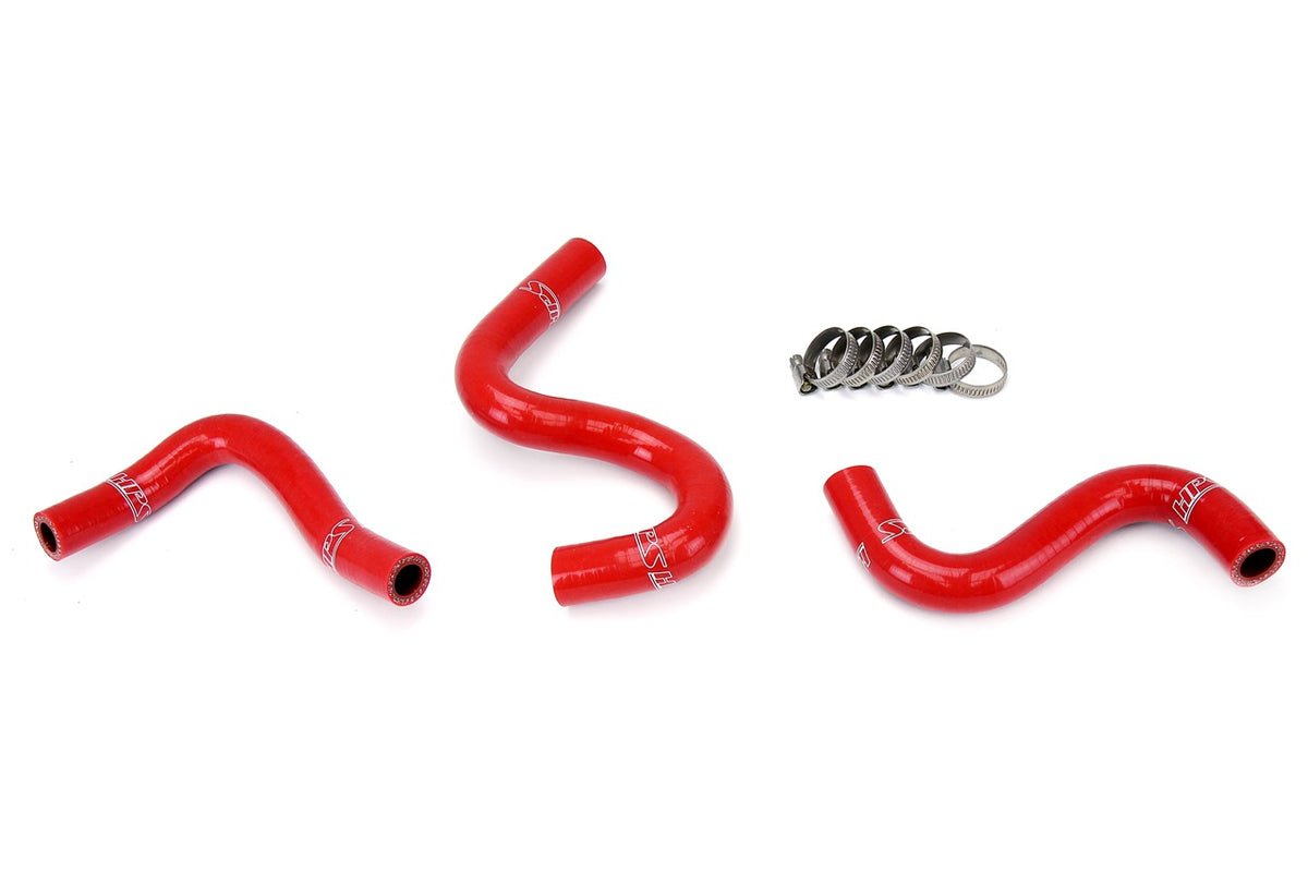 57-1223-RED HPS Red Silicone Heater Hoses 1983-1987 Toyota Corolla AE86 4A-GEU Left Hand Drive