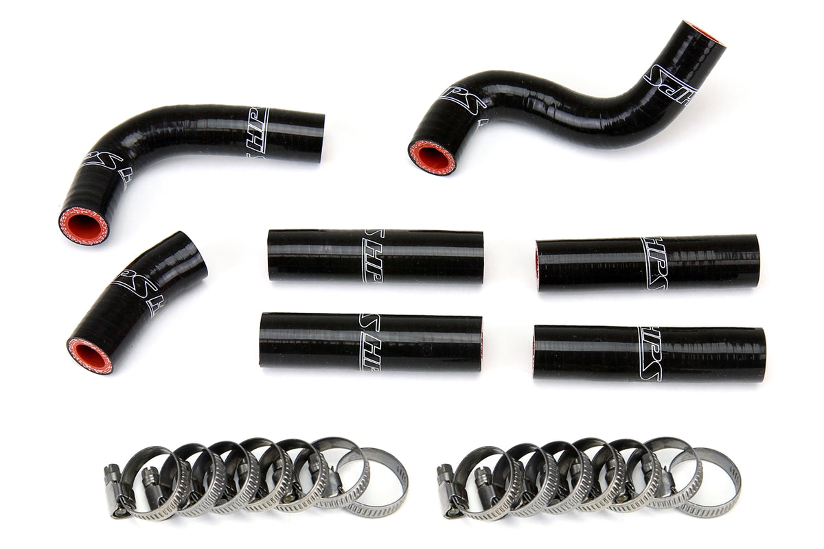 57-1344-BLK HPS Black Silicone Heater Hoses 1992-1997 Toyota Land Cruiser FJ80 4.5L I6 without Rear Heater