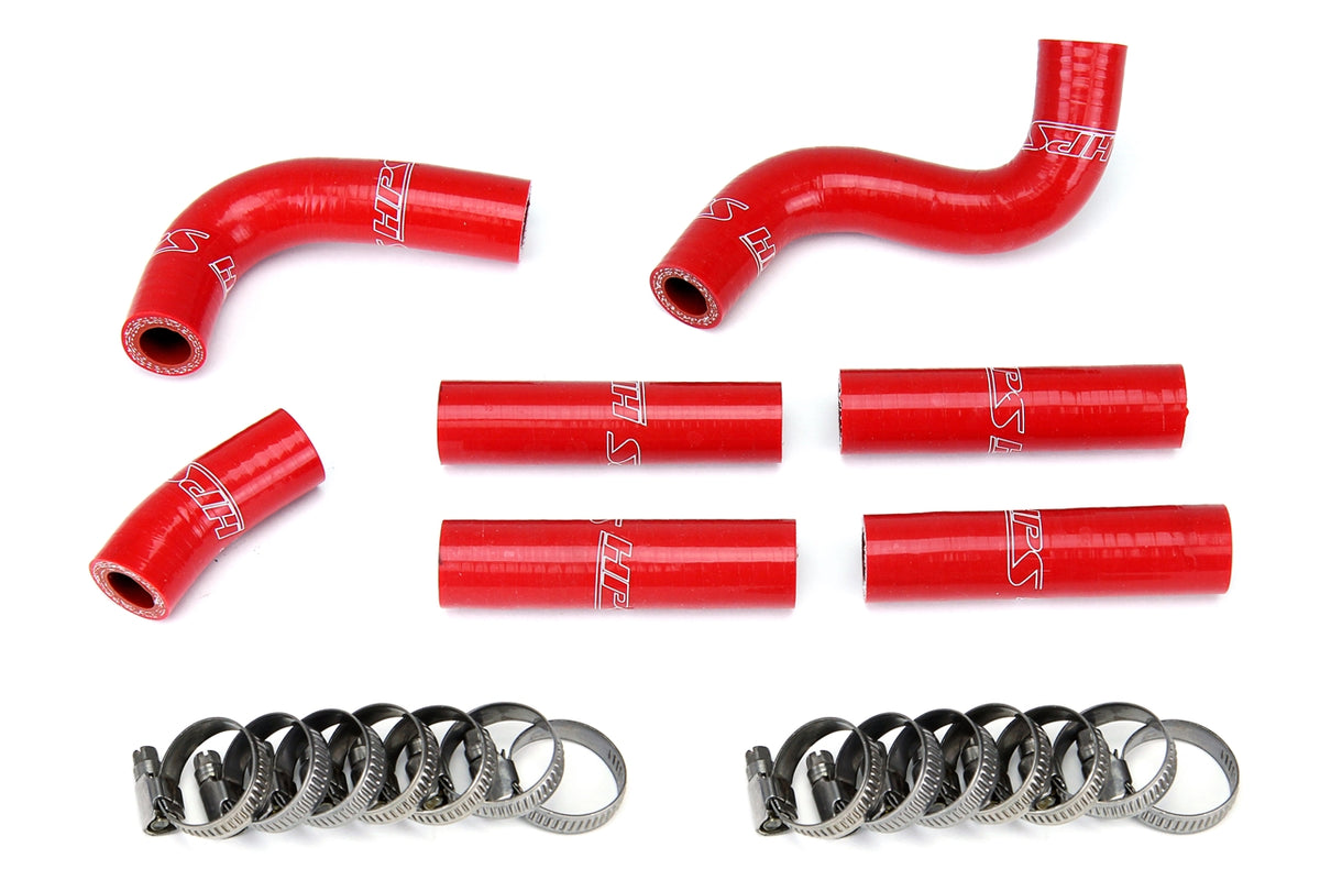 57-1344-RED HPS Red Silicone Heater Hoses 1992-1997 Toyota Land Cruiser FJ80 4.5L I6 without Rear Heater