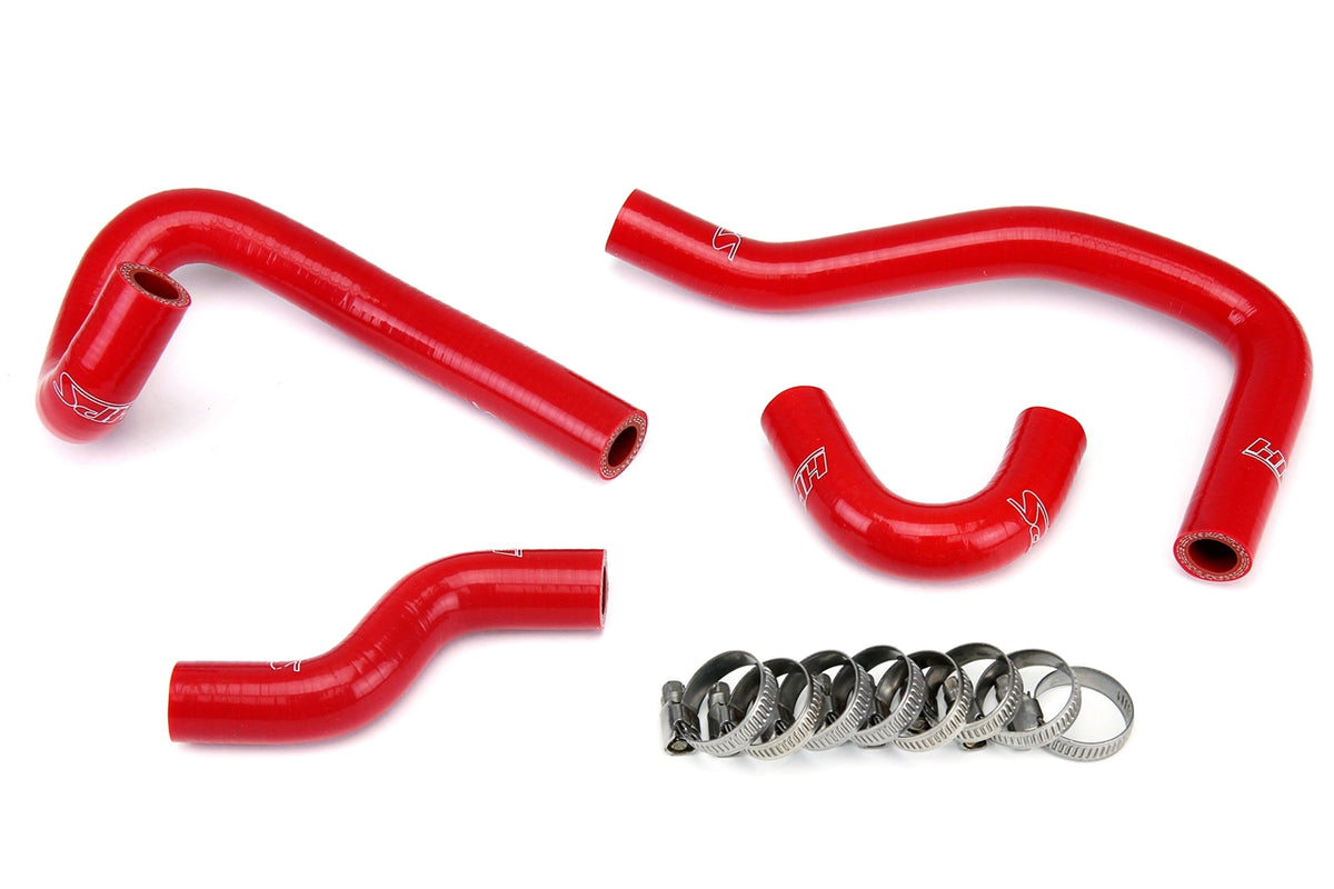 57-1396-RED HPS Red Silicone Heater Hoses 1993-1995 Mazda RX7 FD3S