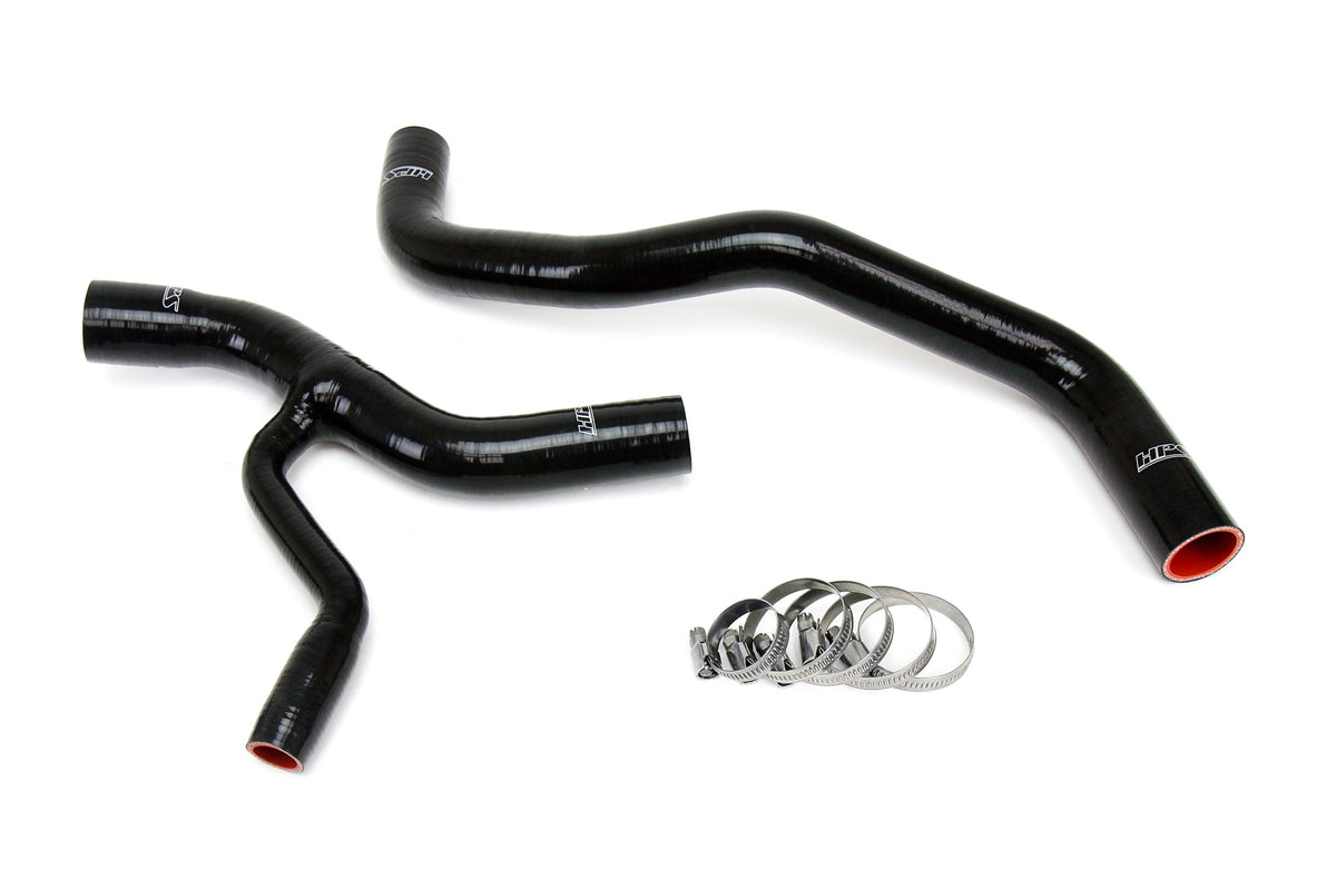 57-1416R-BLK HPS Black Silicone Radiator Hoses 1996-2000 Ford Mustang GT 4.6L V8