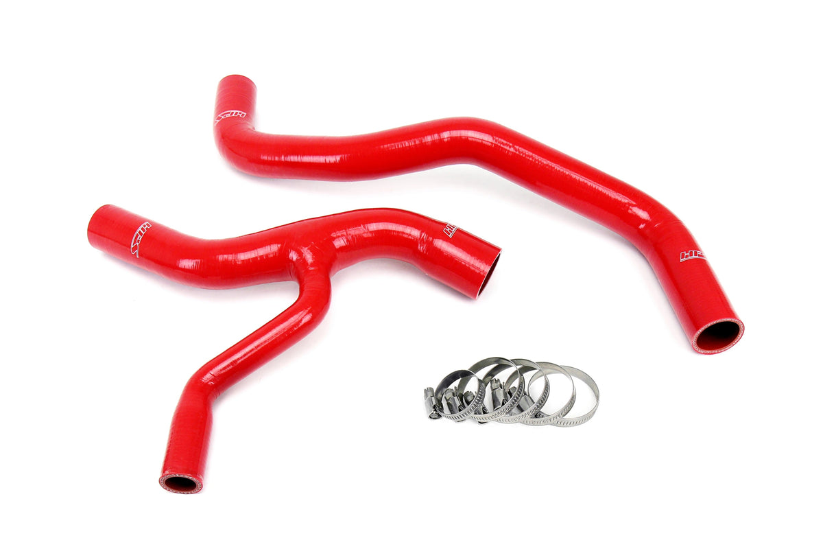 57-1416R-RED HPS Red Silicone Radiator Hoses 1996-2000 Ford Mustang GT 4.6L V8