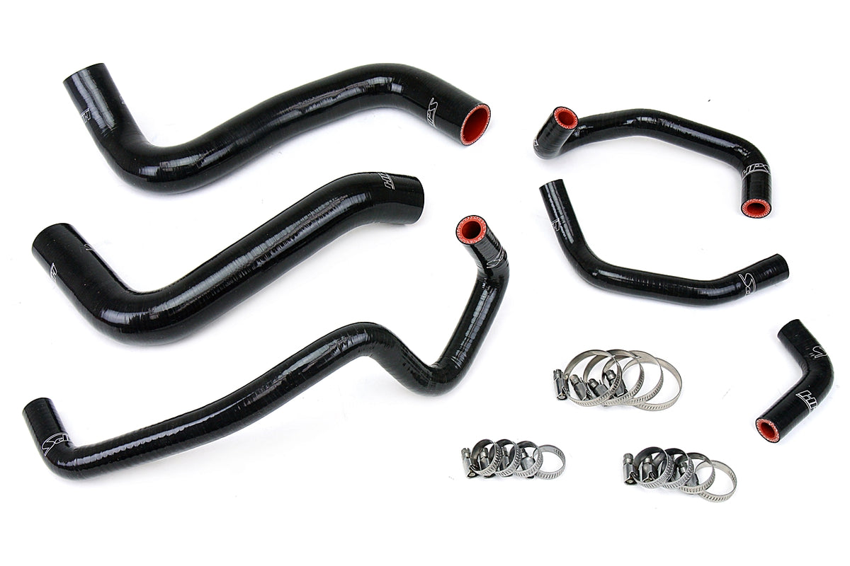 57-1467-BLK HPS Black Silicone Radiator and Heater Hoses 2003-2009 Toyota 4RUNNER 4.7L V8 Left Hand Drive