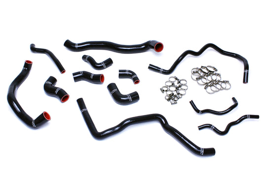 57-1476-BLK HPS Black Silicone Radiator and Ancillary Hoses 2006-2008 Volkswagen Jetta 2.0T Turbo Fsi