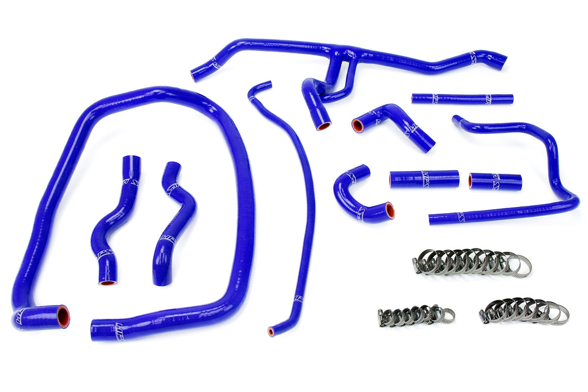 57-1488-BLUE HPS Blue Silicone Heater Hoses 1996-1999 Bmw E36 M3 Left Hand Drive