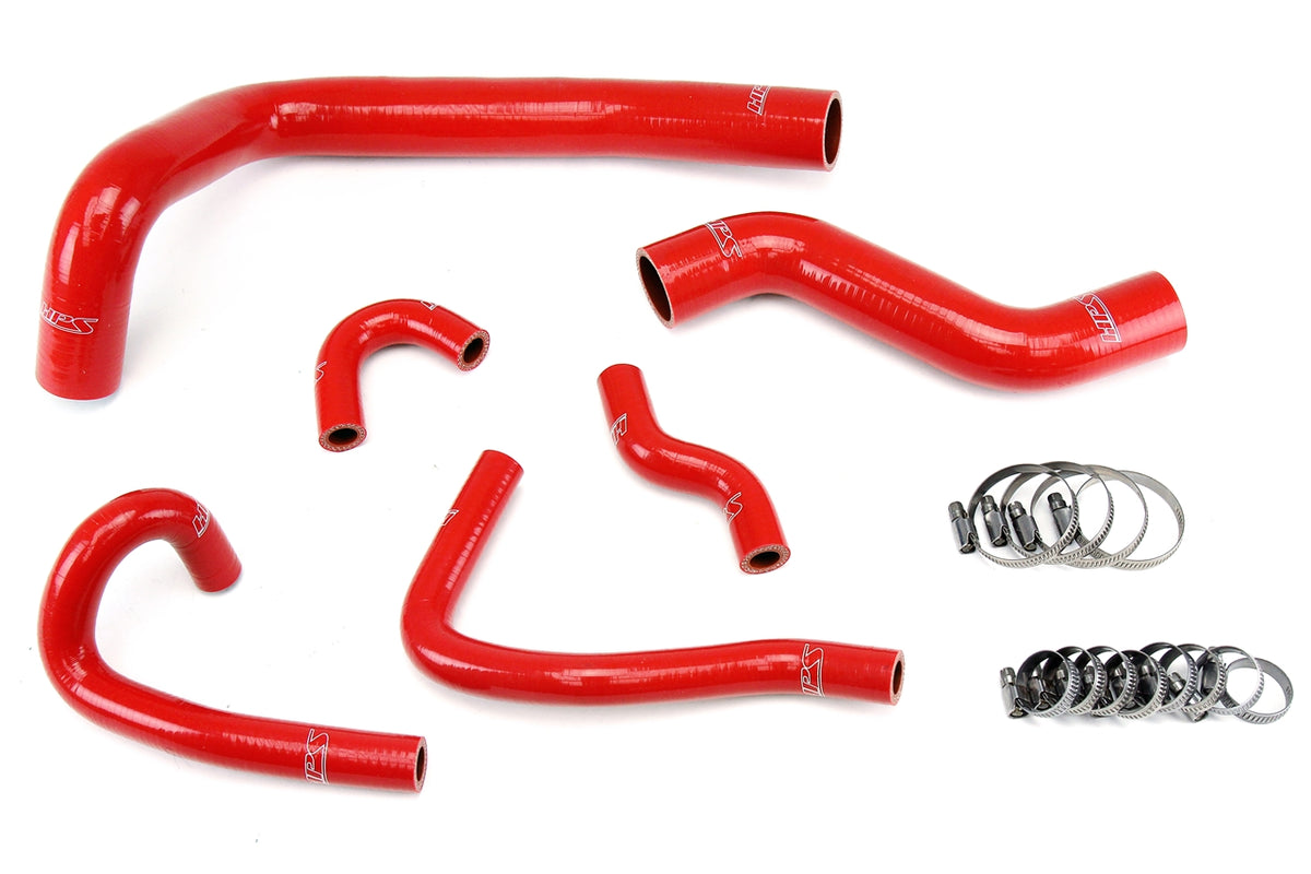 57-1491-RED HPS Red Silicone Radiator and Heater Hoses 1993-1995 Mazda RX7