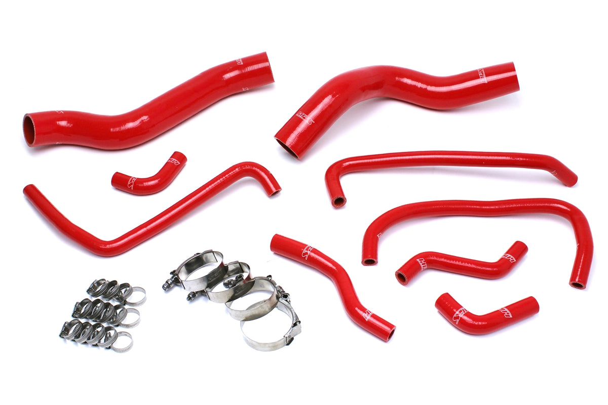 57-1503-RED HPS Red Silicone Radiator and Heater Hoses 2013-2017 Dodge Viper SRT-10 8.4L V10