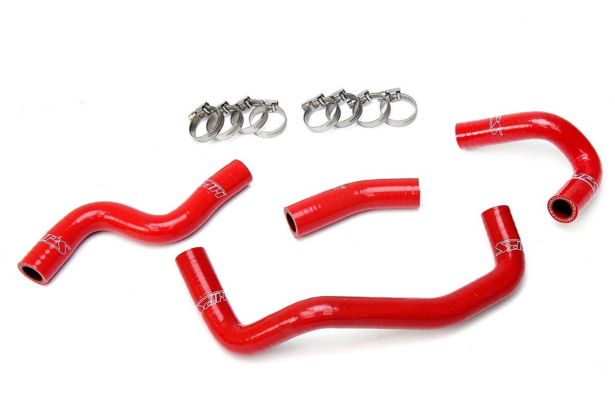57-1508-RED HPS Red Silicone Heater Hoses 2006-2014 Mazda Miata 2.0L 4PCS Set