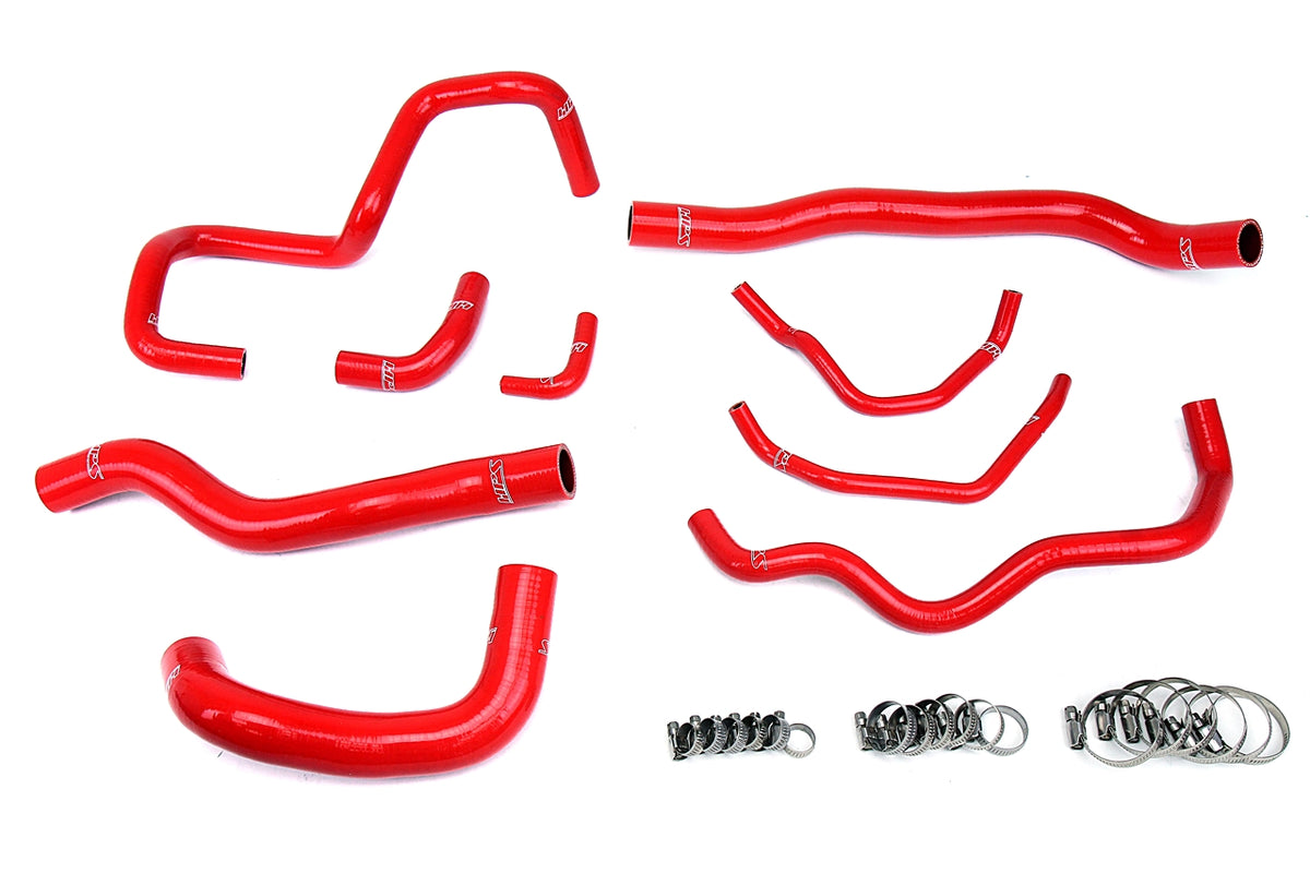 57-1513-RED HPS Red Silicone Radiator Hoses 2006-2007 Mazda Mazdaspeed 6 2.3L Turbo