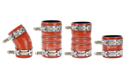 57-1537 HPS Orange Silicone Intercooler Hoses 2005-2007 Ford F-250 Superduty 6.0L PowerStroke Diesel