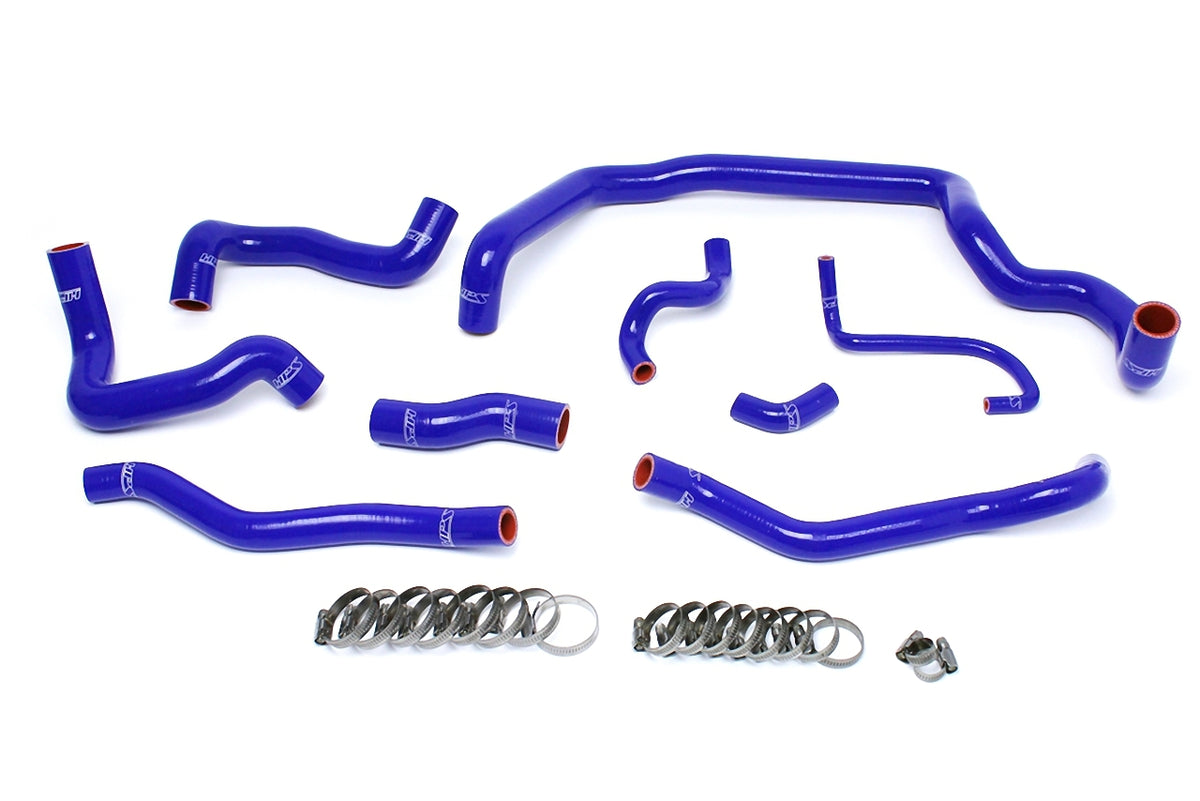 57-1556-BLUE HPS Blue Silicone Radiator and Heater Hoses 2007-2011 Mini Cooper S 1.6L Turbo Manual Trans