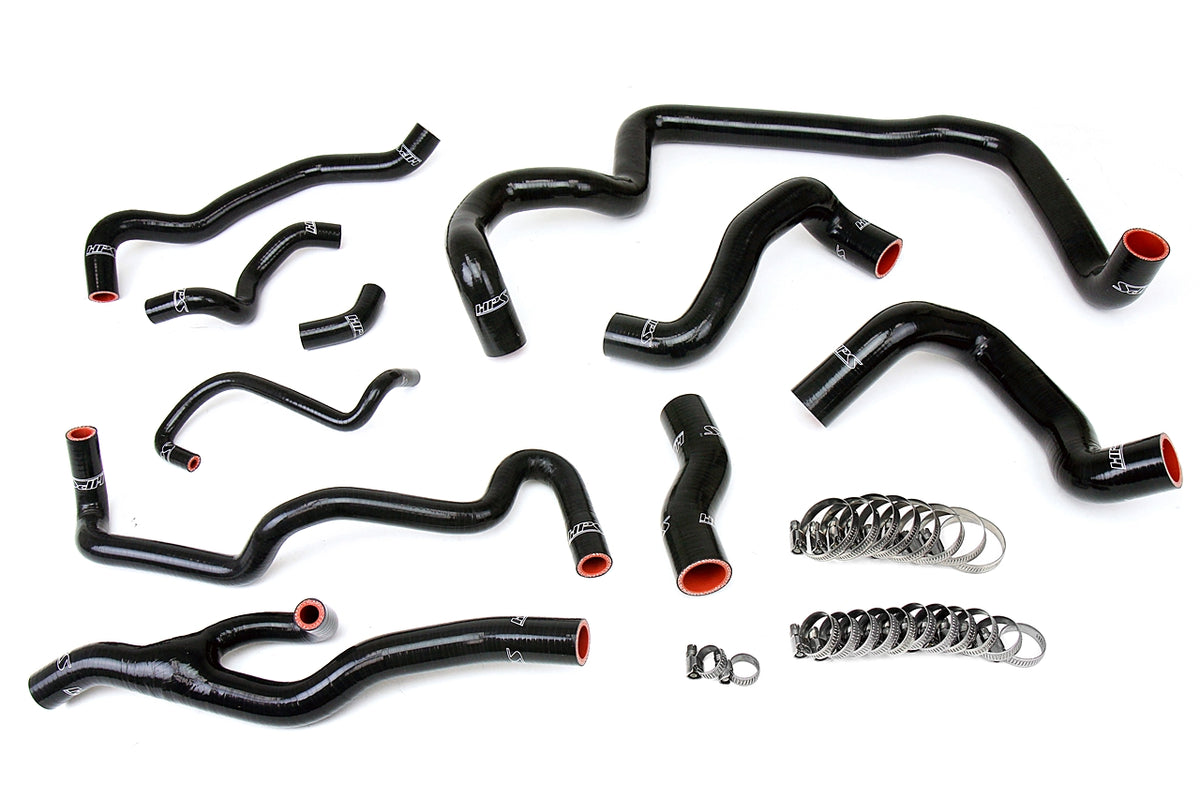 57-1557-BLK HPS Black Silicone Radiator and Heater Hoses 2007-2011 Mini Cooper S 1.6L Turbo Automatic Trans