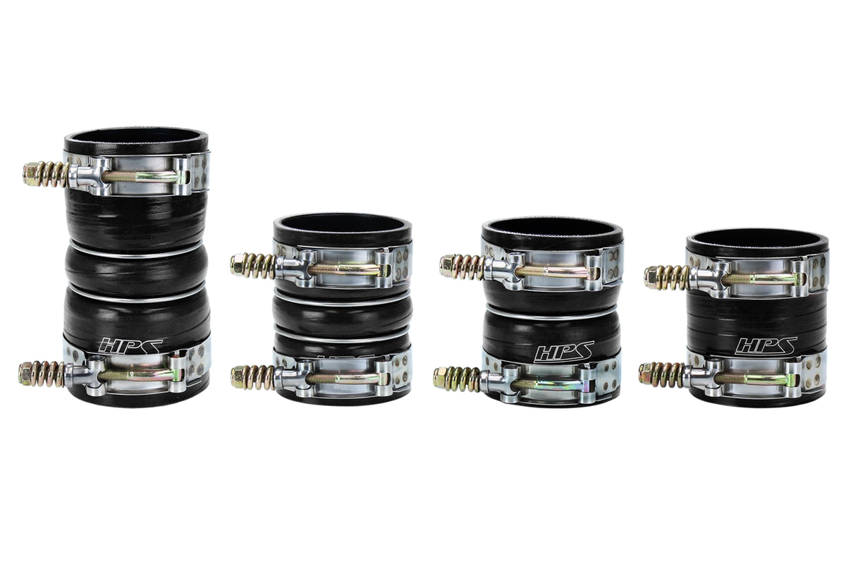 57-1571-BLK HPS Black Silicone Intercooler Hoses 2008-2010 Ford F-250 Superduty 6.4L V8 Powerstroke Diesel Turbo