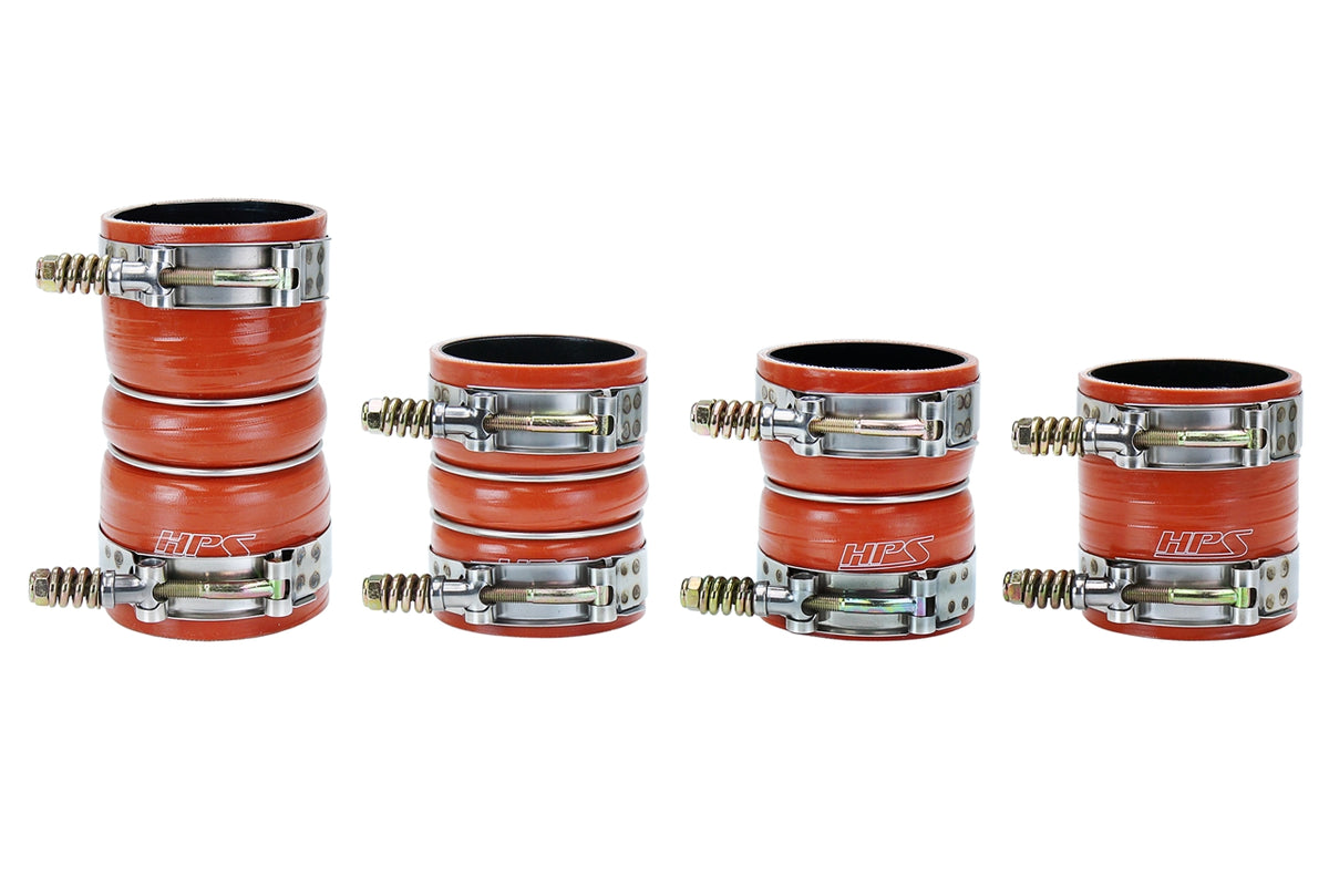 57-1571 HPS Orange Silicone Intercooler Hoses 2008-2010 Ford F-250 Superduty 6.4L V8 Powerstroke Diesel Turbo