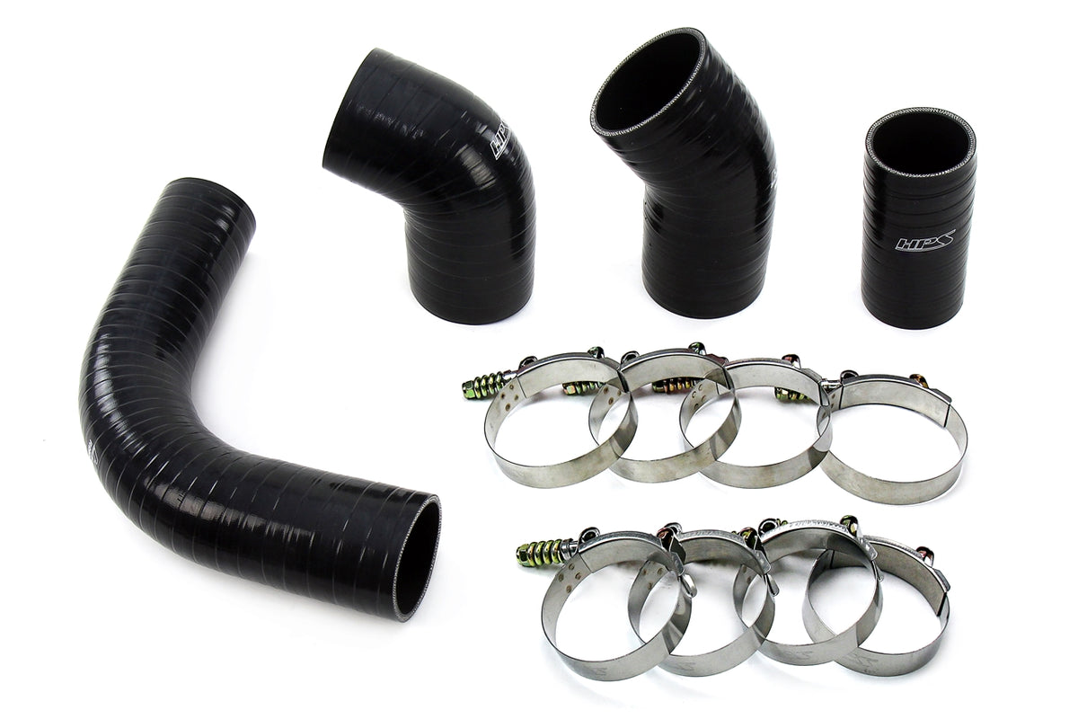 57-1575-BLK HPS Black Silicone Intercooler Hoses 2002-2004 Chevy Silverado 2500 HD 6.6L Duramax LB7 Diesel