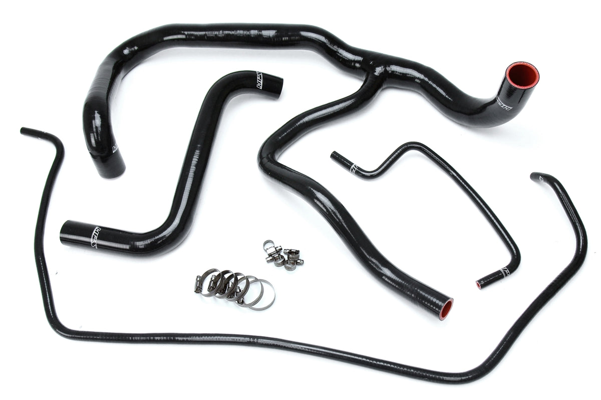 57-1594R-BLK HPS Black Silicone Radiator Hoses 2015-2017 Cadillac Escalade Esv 6.2L V8