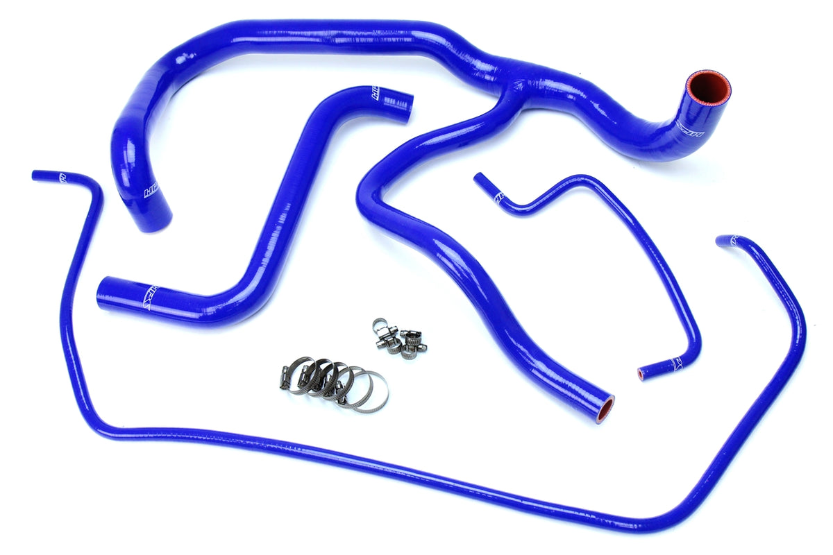 57-1594R-BLUE HPS Blue Silicone Radiator Hoses 2015-2017 Cadillac Escalade Esv 6.2L V8