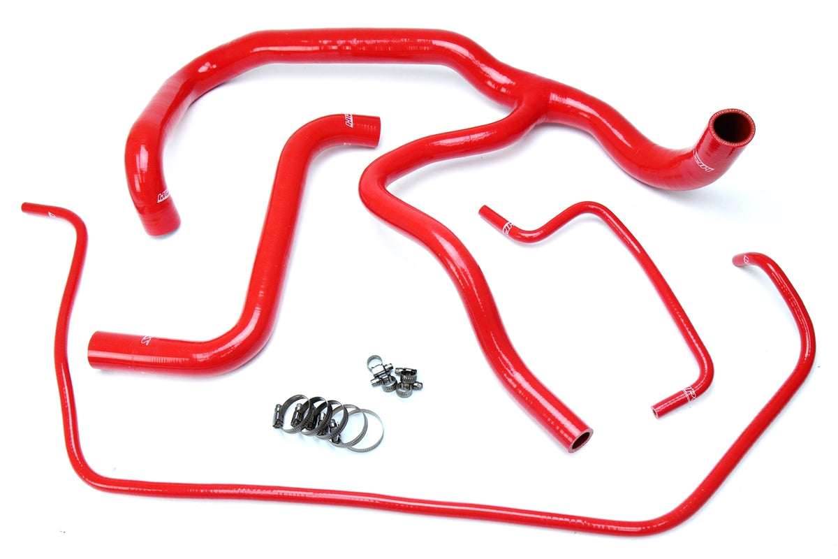 57-1594R-RED HPS Red Silicone Radiator Hoses 2015-2017 Cadillac Escalade Esv 6.2L V8