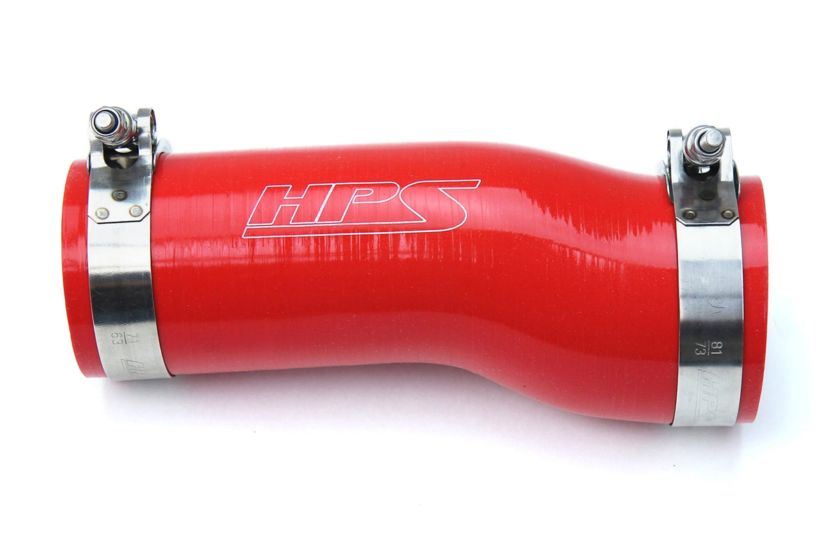 57-1595-RED HPS Red Silicone Air Intake Hose 2017-2019 Honda Civic Si 1.5L Turbo