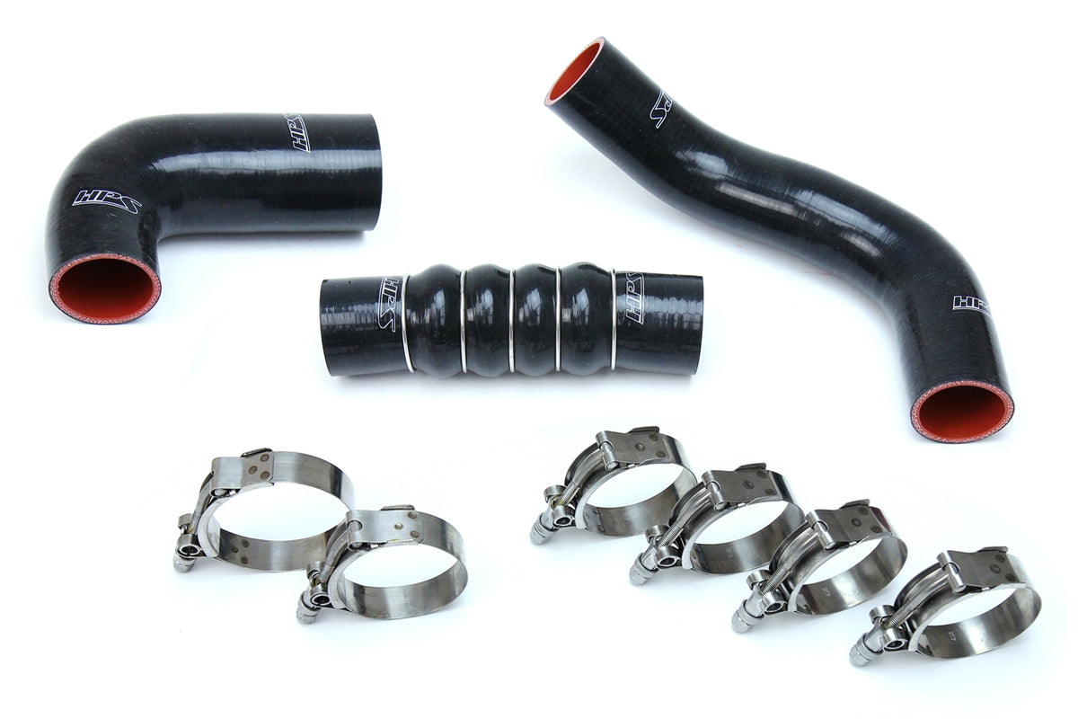 57-1599-BLK HPS Black Silicone Intercooler Hoses 2017-2019 Honda Civic Si 1.5L Turbo