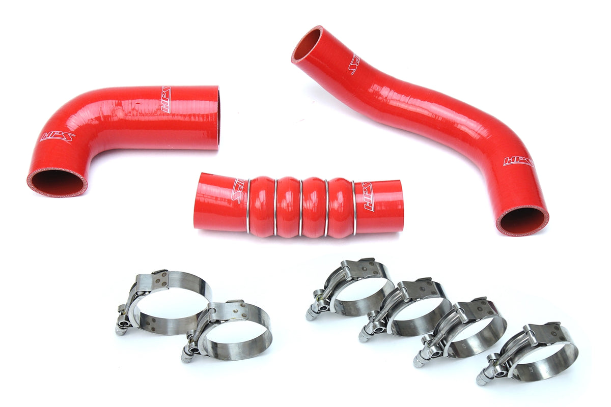 57-1599-RED HPS Red Silicone Intercooler Hoses 2017-2019 Honda Civic Si 1.5L Turbo