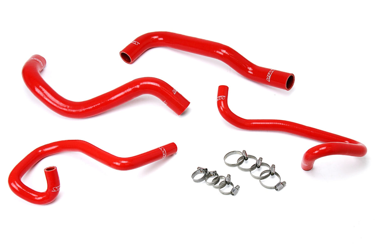 57-1640-RED HPS Red Silicone Radiator and Heater Hoses 2005-2023 Toyota Tacoma 2.7L 4CYL