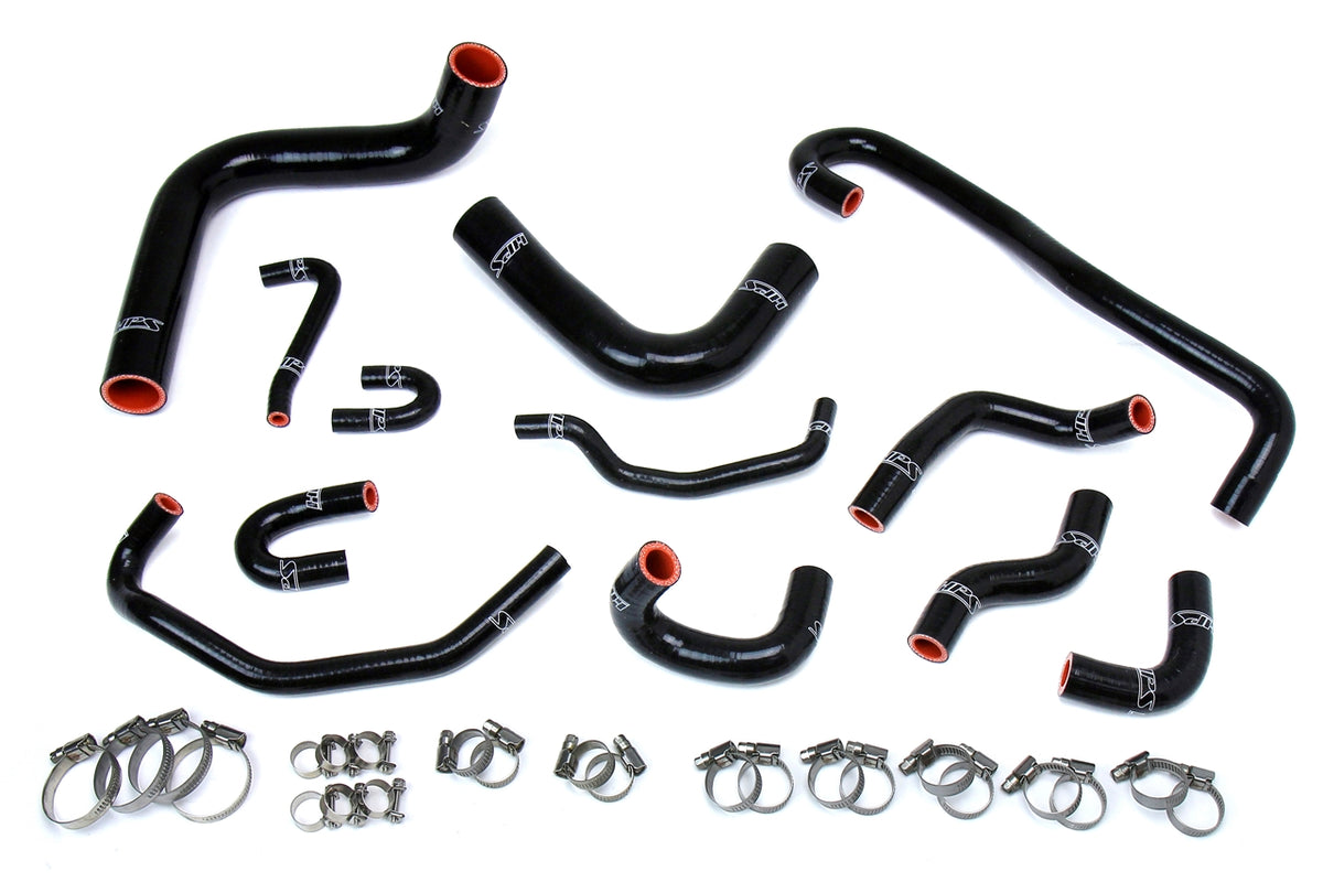 57-1656-BLK HPS Black Silicone Radiator and Heater Hoses 1989-1992 Toyota 4RUNNER 3.0L V6 Left Hand Drive Does Not Include Hoses for Model Equipped with Rear Heater
