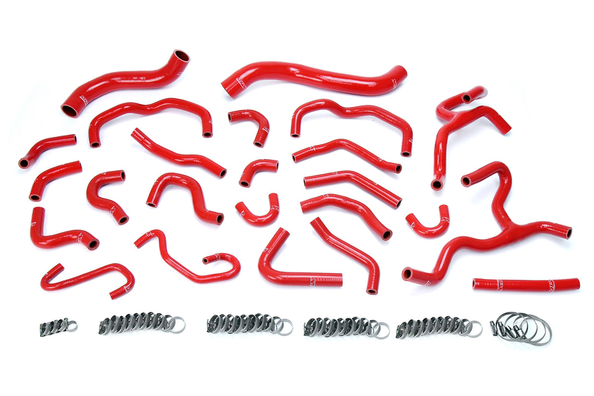 57-1670-RED HPS Red Silicone Radiator and Heater Hoses 2008-2016 Toyota Land Cruiser 5.7L V8