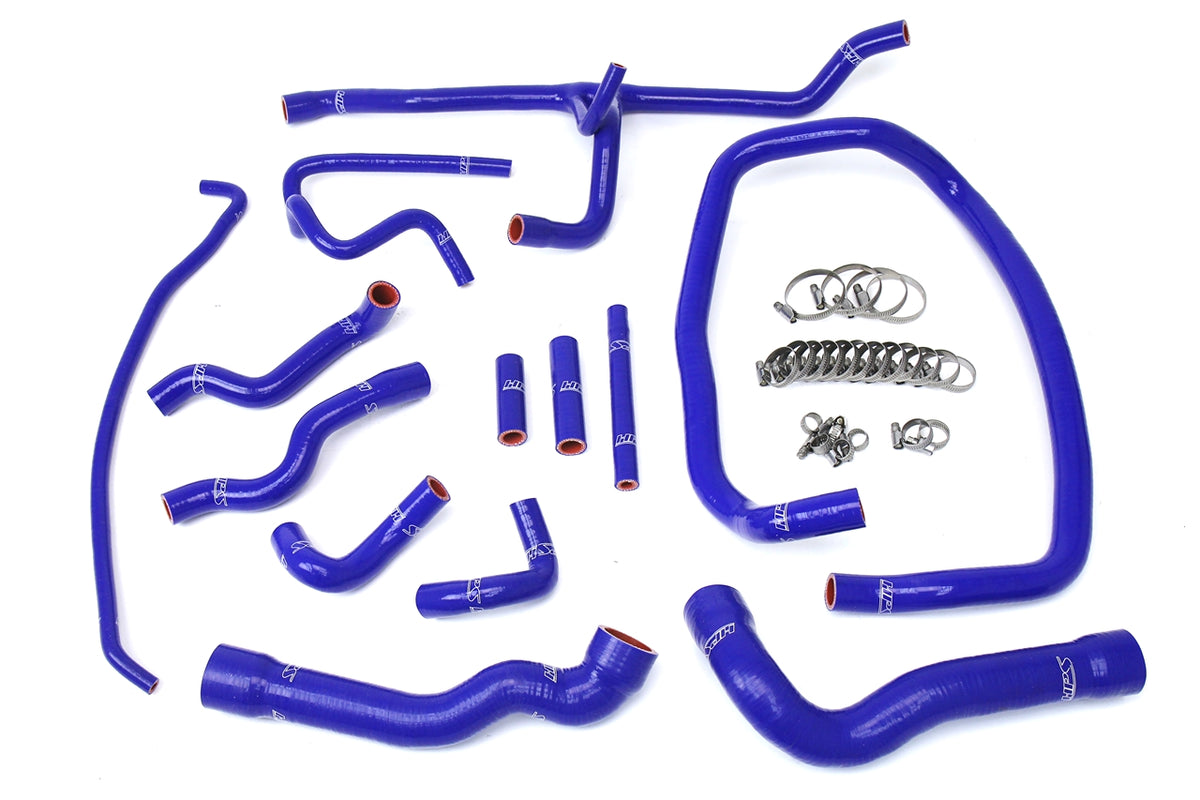 57-1674-BLUE HPS Blue Silicone Radiator and Heater Hoses 1996-1999 Bmw E36 M3 M3 Left Hand Drive
