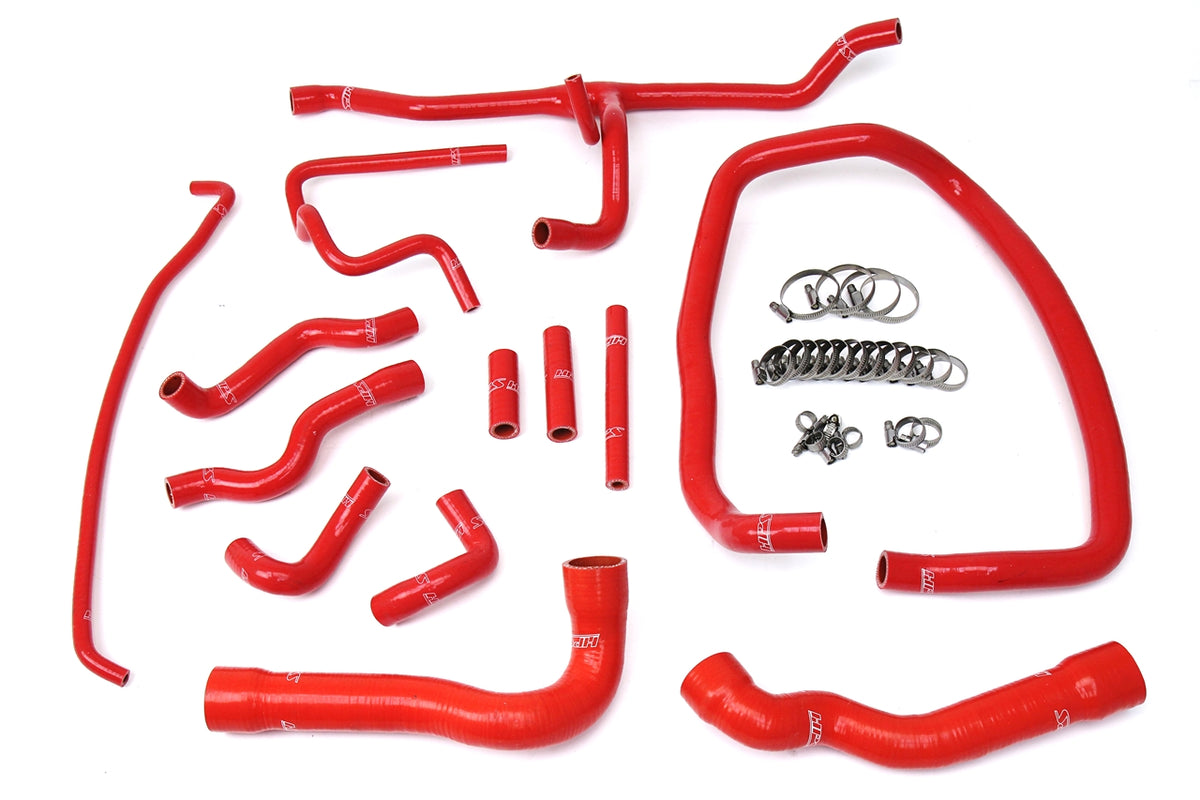 57-1674-RED HPS Red Silicone Radiator and Heater Hoses 1996-1999 Bmw E36 M3 M3 Left Hand Drive