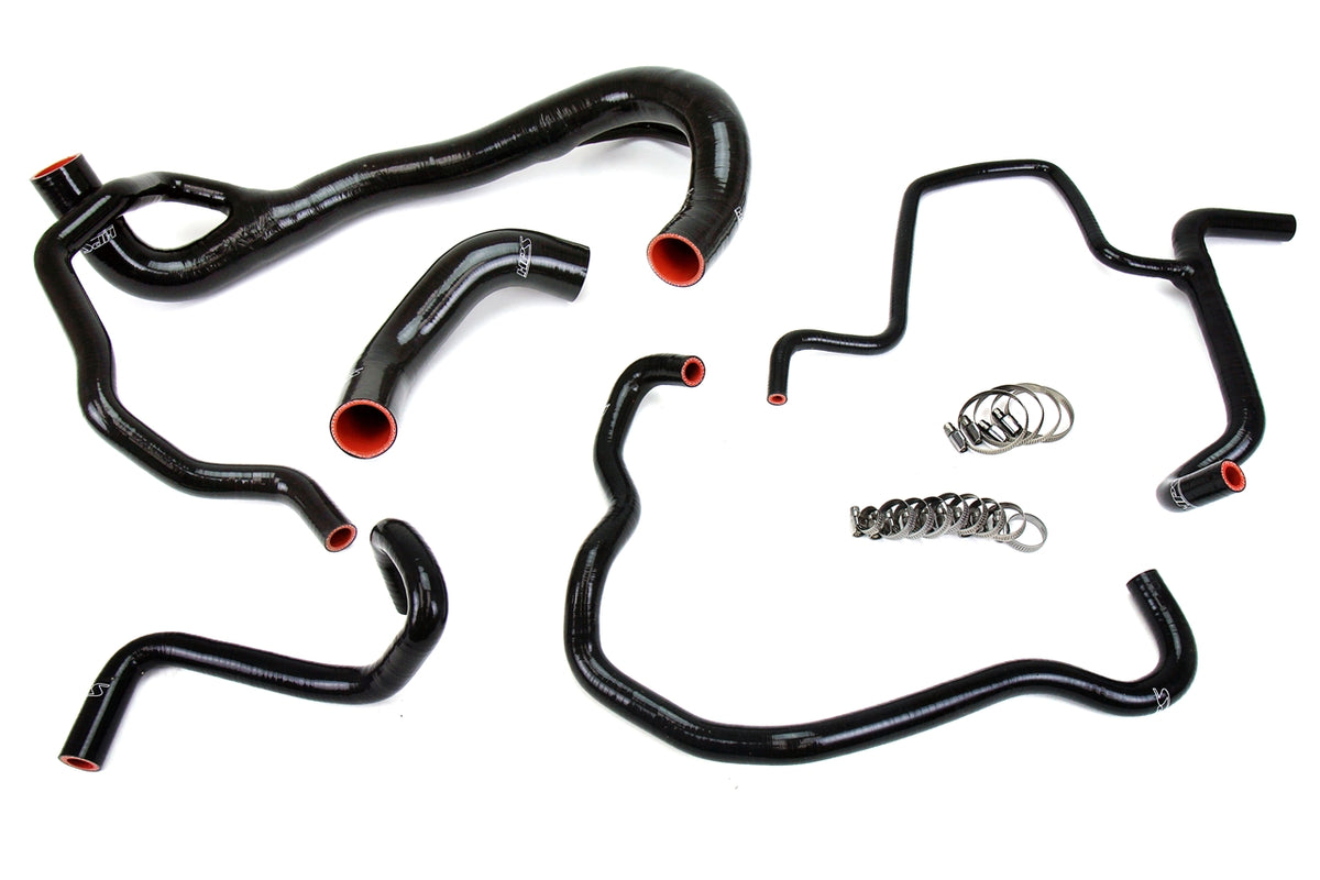 57-1675-BLK HPS Black Silicone Radiator and Heater Hoses 2021 Dodge Challenger R/T Scat Pack Shaker Widebody 6.4L V8