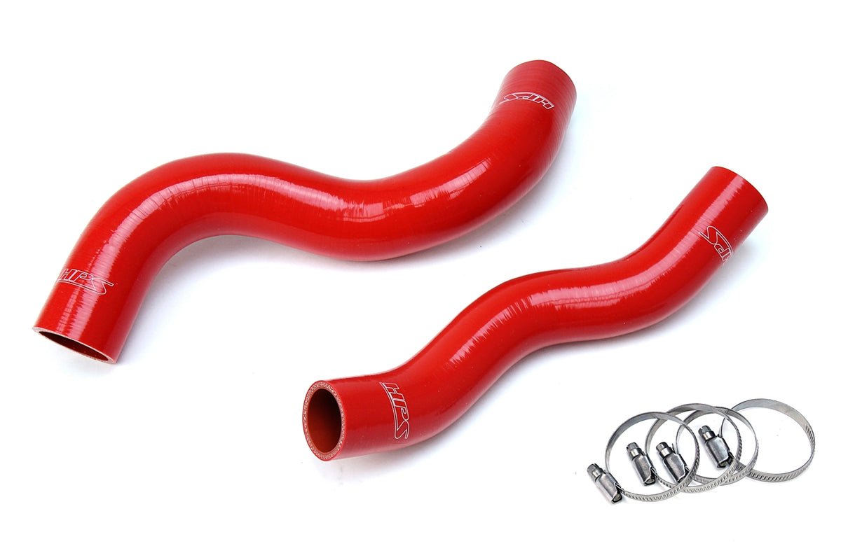 57-1703-RED HPS Red Silicone Radiator Hoses 2006-2009 Jeep Grand Cherokee 4.7L V8 WK1