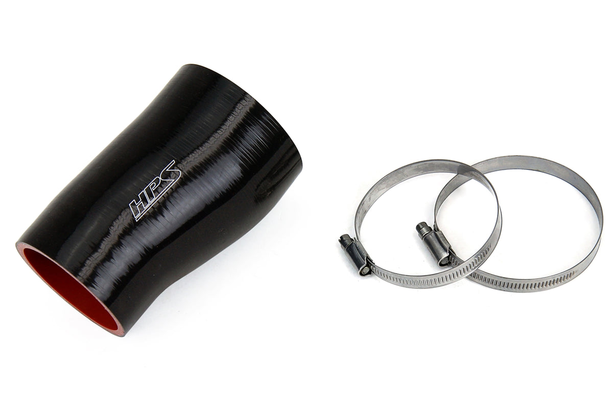 57-1765-BLK HPS Black Silicone Air Intake Hose 2017-2019 Honda Civic X Type R 2.0L Turbo