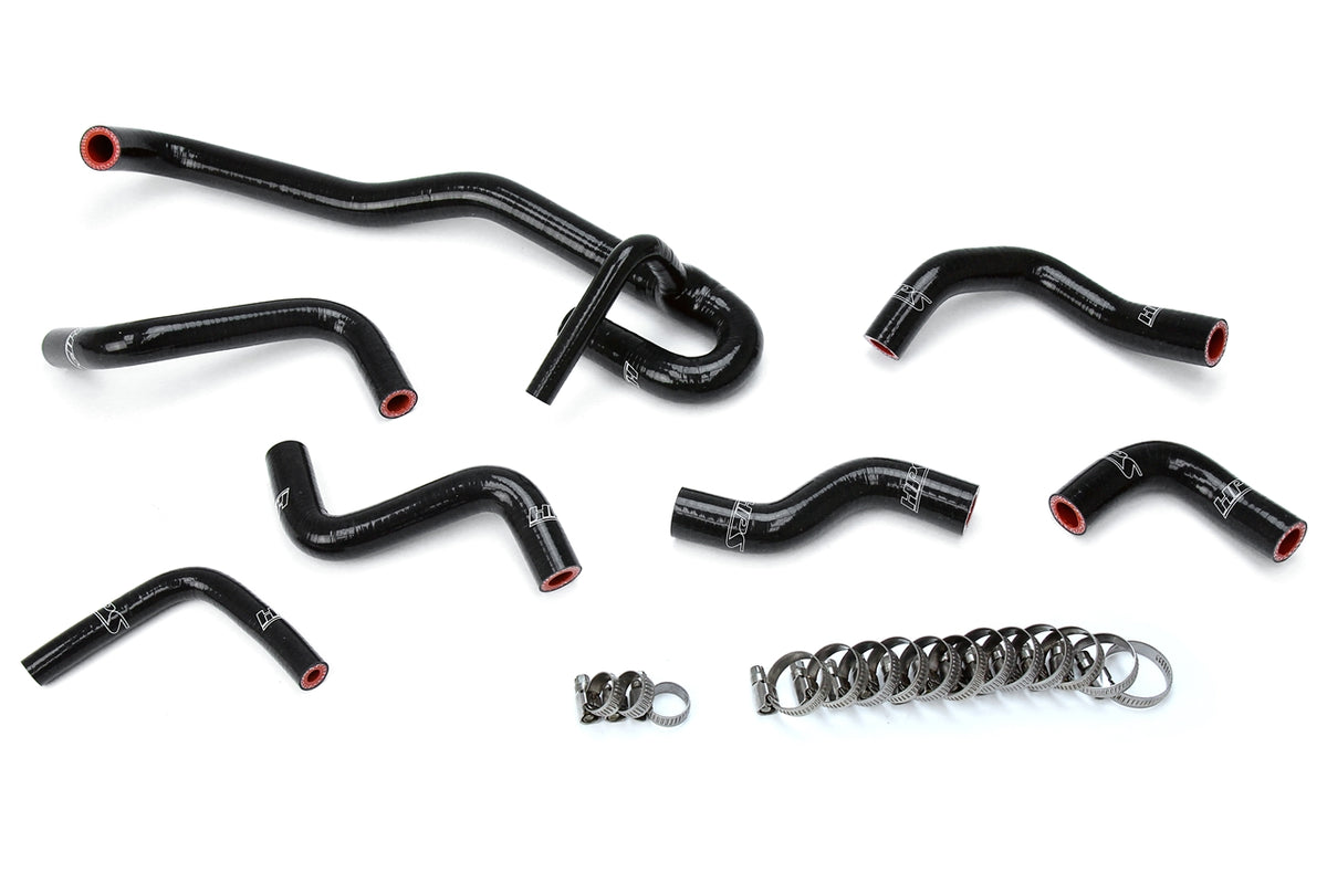 57-1766-BLK HPS Black Silicone Heater Hoses 1989-1992 Toyota 4RUNNER 3.0L V6 with Rear Heater Left Hand Drive
