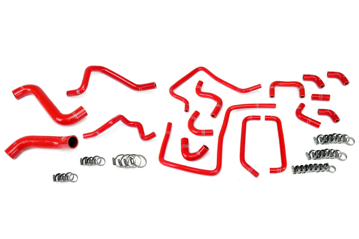 57-1814-RED HPS Red Silicone Radiator Heater and Ancillary Hoses 2005 Subaru Impreza WRX STI 2.5L Turbo