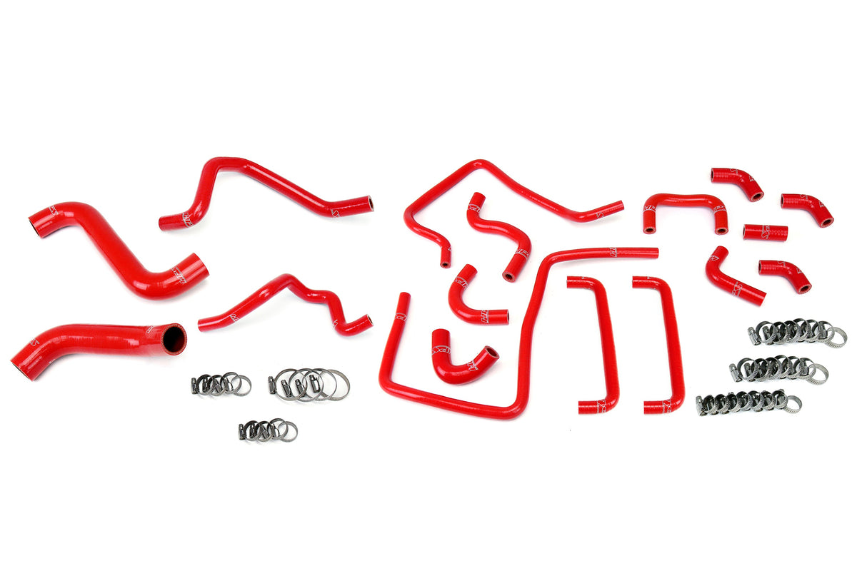 57-1815-RED HPS Red Silicone Radiator Heater and Ancillary Hoses 2006-2007 Subaru Impreza WRX STI 2.5L Turbo