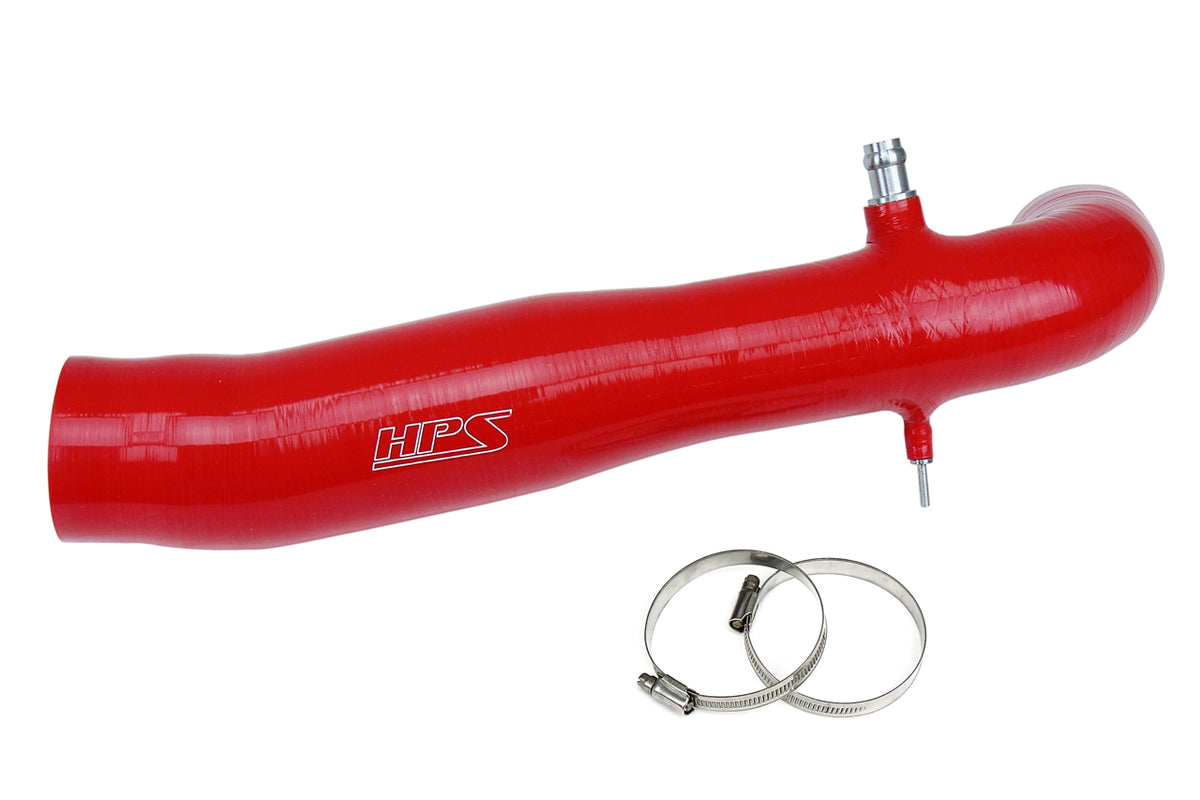 57-1827-RED HPS Red Silicone Air Intake Hose 2005-2023 Toyota Tacoma 2.7L 4CYL