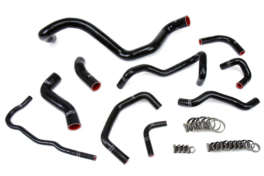 57-1838-BLK HPS Black Silicone Radiator Hoses 1999-2006 Volkswagen Golf MK4 1.8T Turbo Manual Trans Left Hand Drive