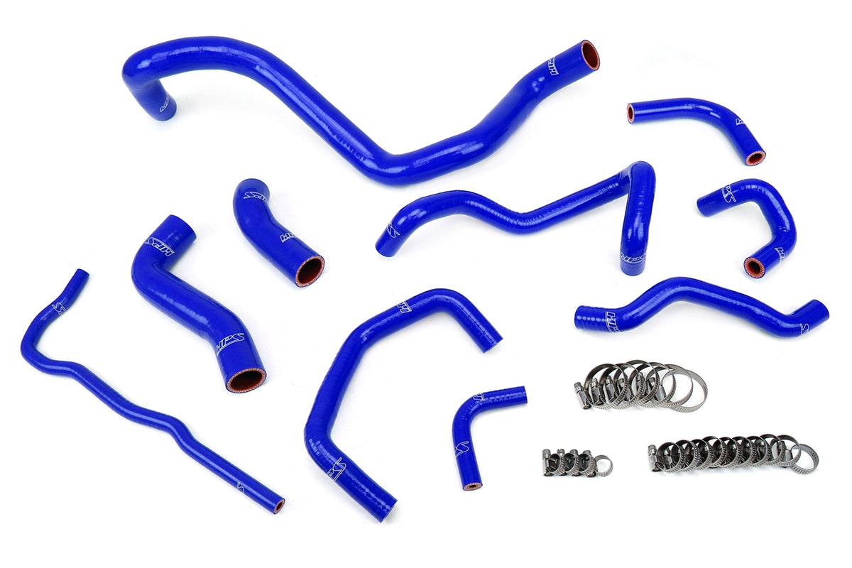 57-1838-BLUE HPS Blue Silicone Radiator Hoses 1999-2006 Volkswagen Golf MK4 1.8T Turbo Manual Trans Left Hand Drive