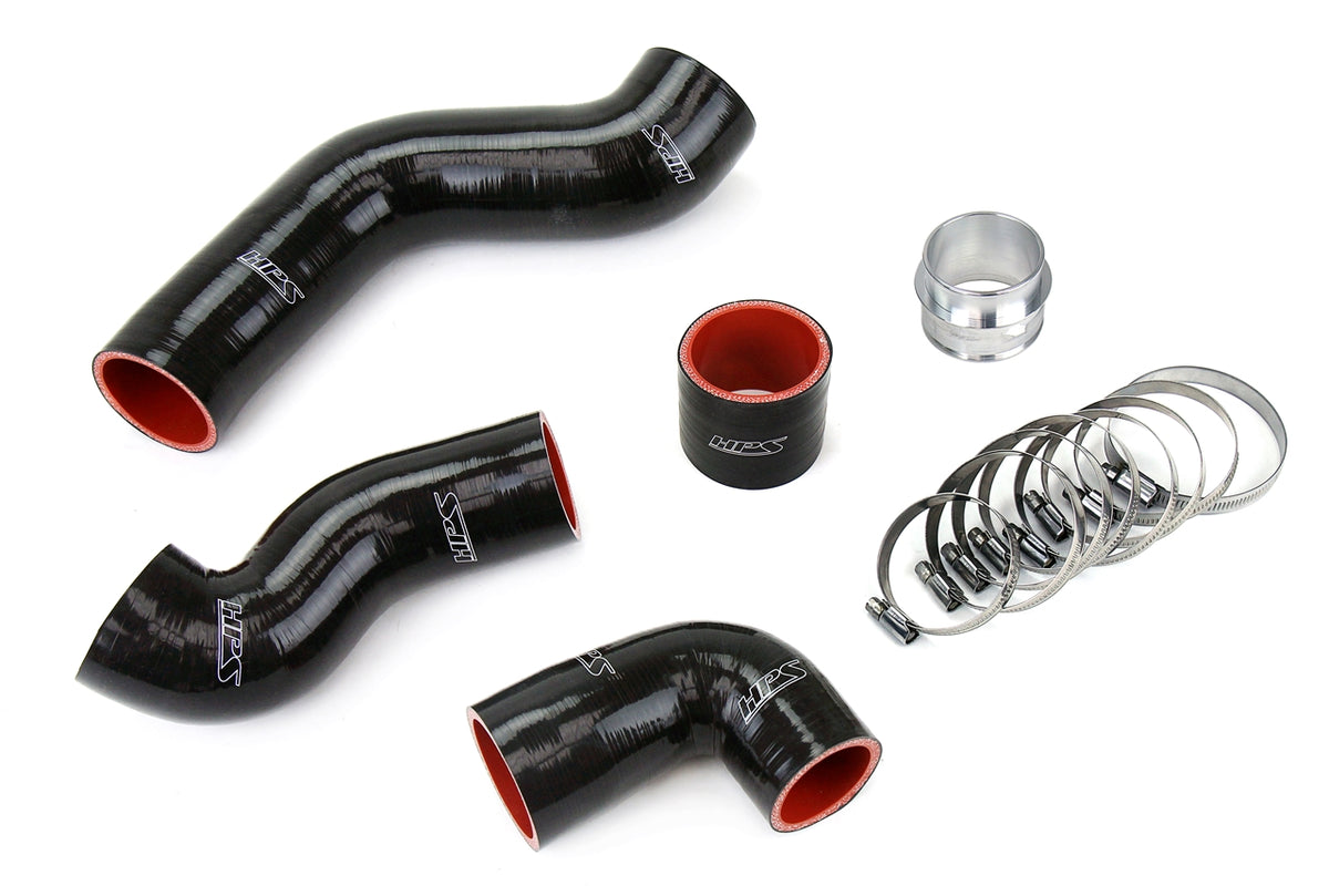 57-1845-BLK HPS Black Silicone Intercooler Hoses 1999-2006 Volkswagen Golf GTI 1.8T Turbo Awp