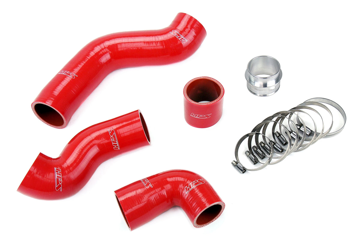 57-1845-RED HPS Red Silicone Intercooler Hoses 1999-2006 Volkswagen Golf GTI 1.8T Turbo Awp
