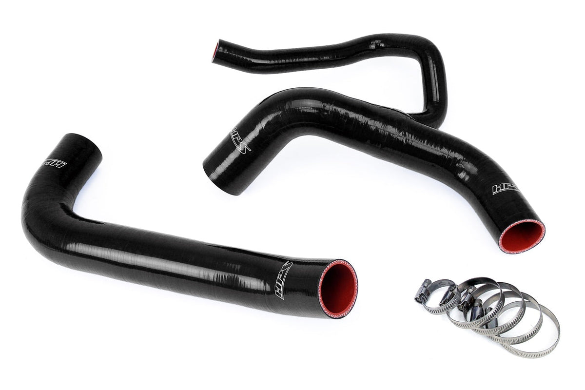 57-1848-BLK HPS Black Silicone Radiator Hoses 2015-2023 Dodge Challenger Srt Hellcat 6.2L V8 Supercharged