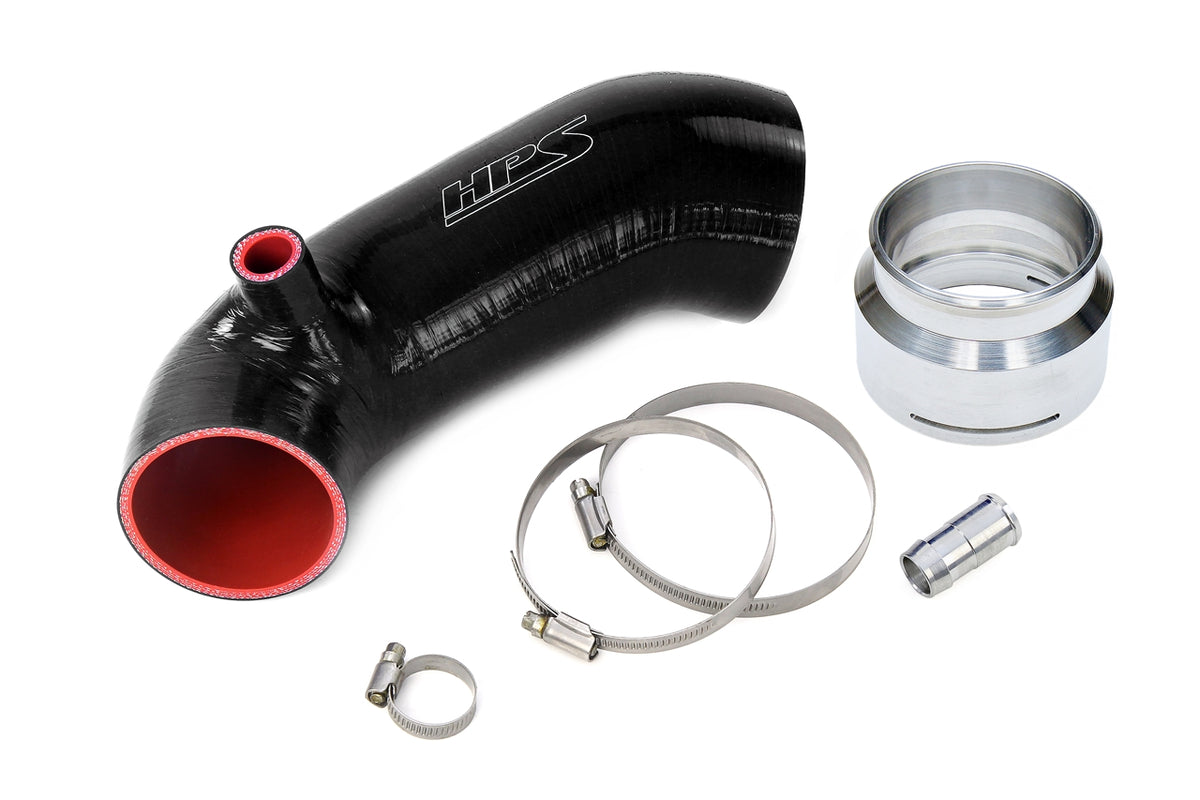 57-1851-BLK HPS Black Silicone Air Intake Hose 2020-2026 Toyota Supra 3.0L Turbo